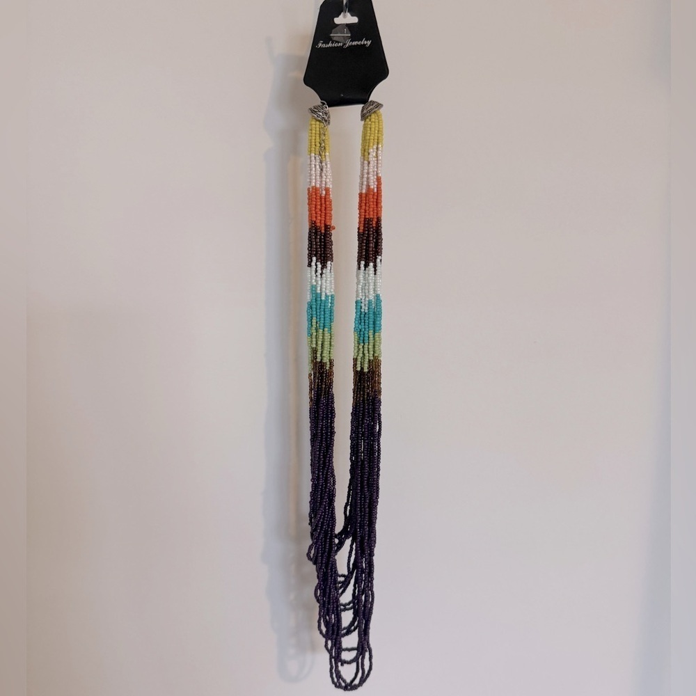 Fashion Jewelry Multicolor Beaded Necklace